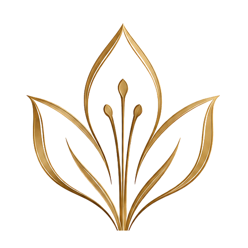 Royal Spices goldenes Safranblüten-Symbol